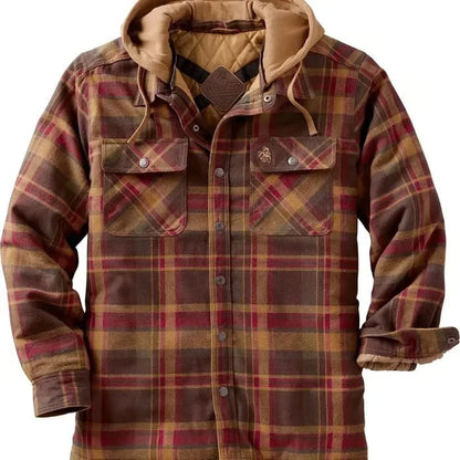 🔥❄️Mountain-Tested Warmth | Concealed Carry Hooded Flannel💥🔫(📦Buy 2 Free Shipping)