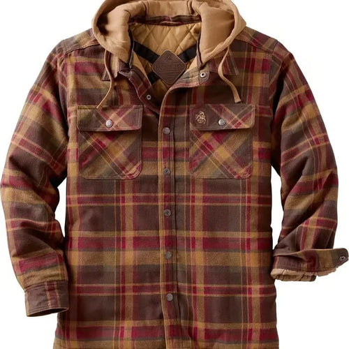 🔥❄️Mountain-Tested Warmth | Concealed Carry Hooded Flannel💥🔫(📦Buy 2 Free Shipping)