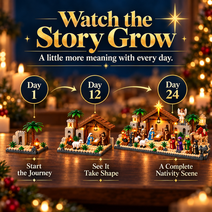 🎄 Nativity Building Advent Calendar | 24 Daily Builds to Create a Complete Christmas Scene 🧱