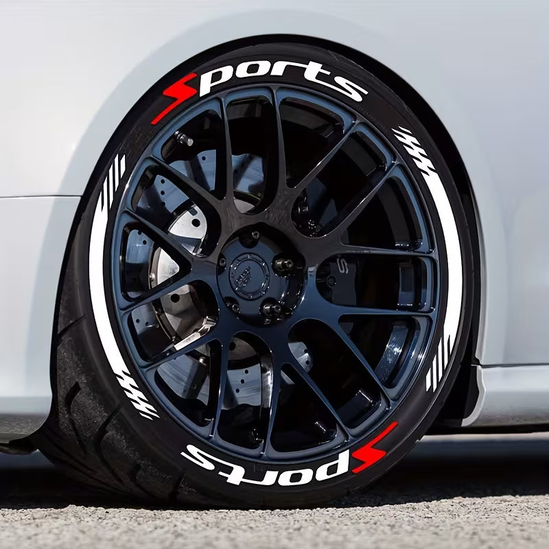 3D Racing Tire Lettering Kit-Suitable for cars and motorcycles