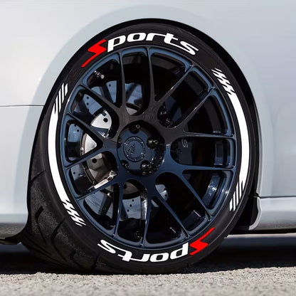 3D Racing Tire Lettering Kit-Suitable for cars and motorcycles