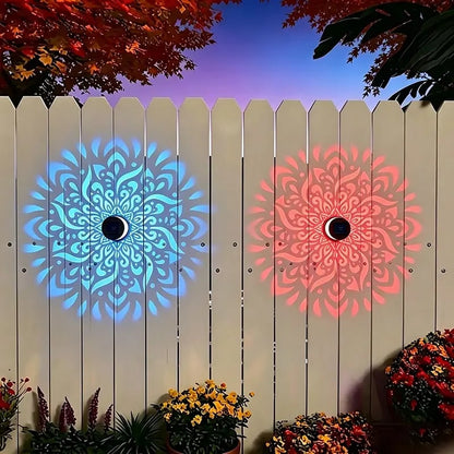 Solar Fence Lights Metal Solar Powered