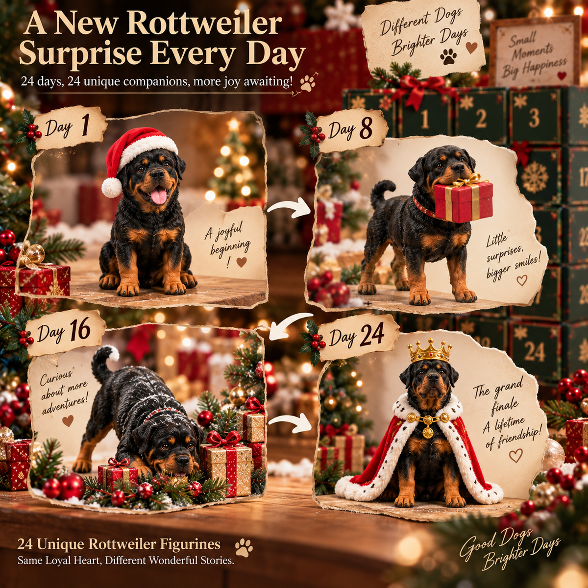 24 Days of Rottweilers – 24 Loyal Hearts, 24 Christmas Surprises