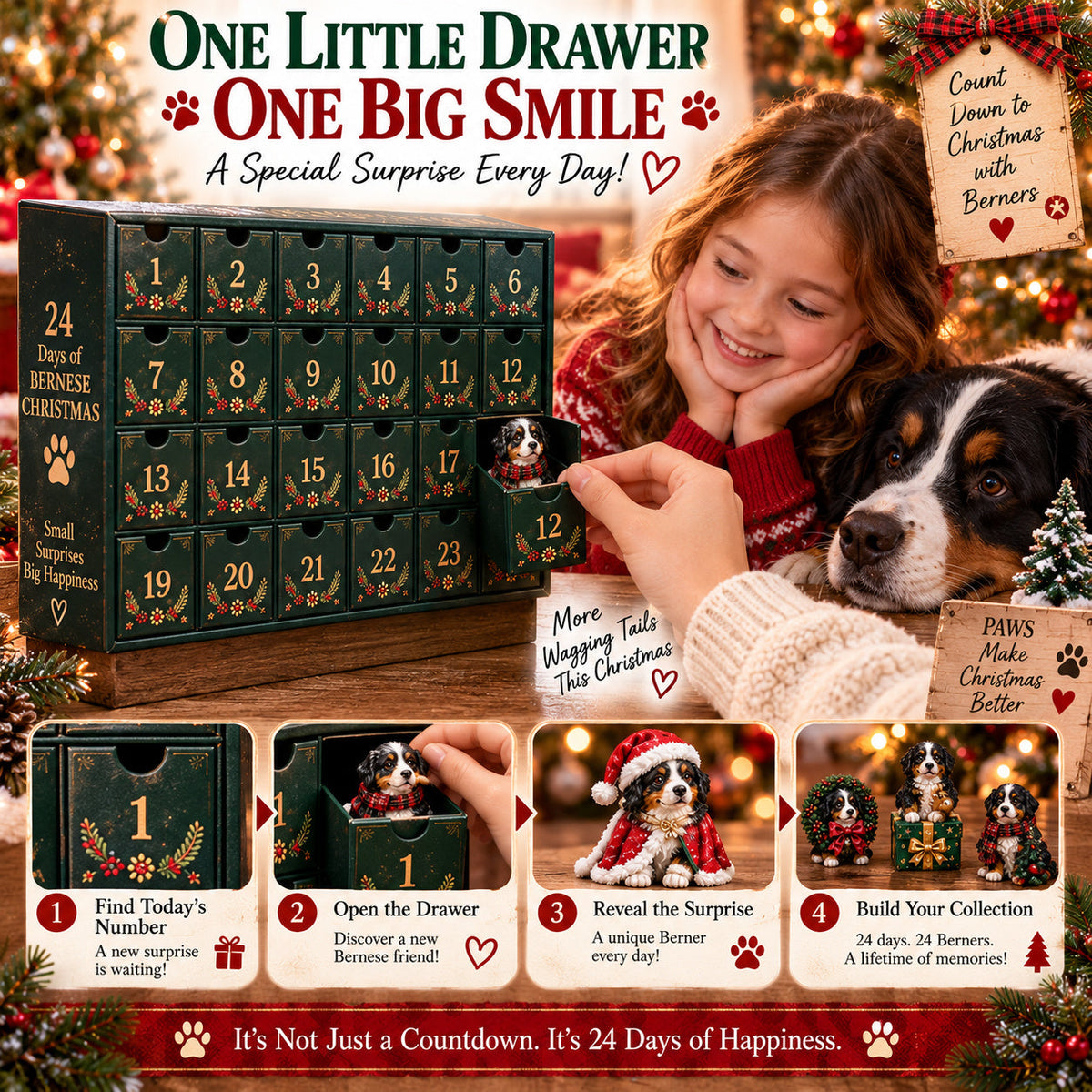 🐾 Ready for 24 Days of Berner Happiness?! 🎄 2026 Bernese Mountain Dog Advent Calendar – 24 Fluffy Christmas Surprises!