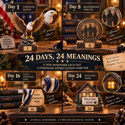 24 Symbols of Service & Home — A Meaningful Keepsake Collection for Veterans & Military Families