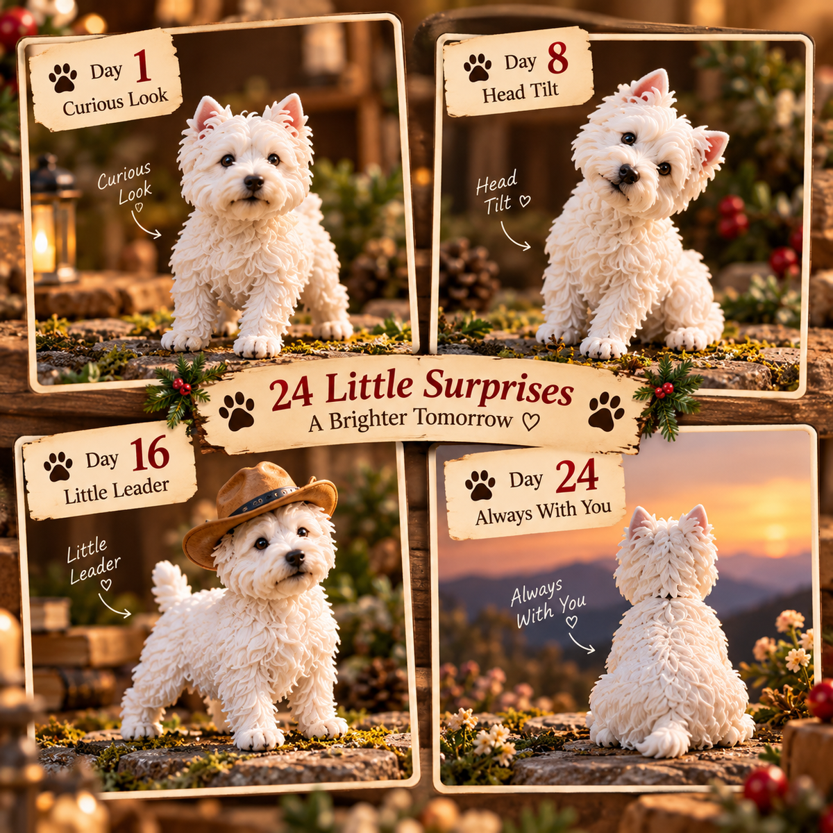 🐾 24 Days of Westies — 24 Little Personalities, One Big Love