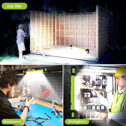 Father's Day Gift-Under-Hood Work Light Bar — 3000-Lumen Magnetic LED Light Strip with Hooks, 5200mAh Cordless Rechargeable Hood Light