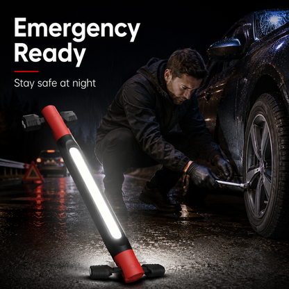 Father's Day Gift-Under-Hood Work Light Bar — 3000-Lumen Magnetic LED Light Strip with Hooks, 5200mAh Cordless Rechargeable Hood Light