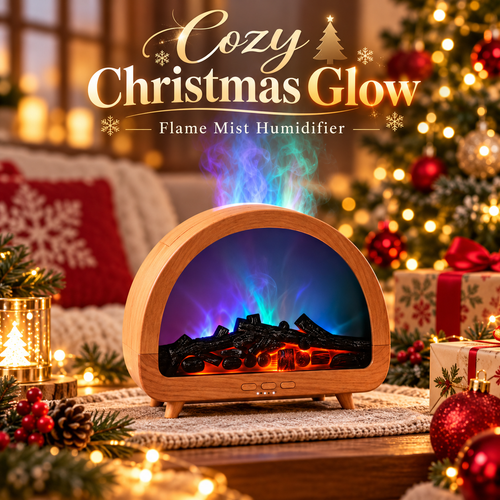 🎄🔥 200ML Christmas Fireplace Diffuser – Warm Holiday Ambiance