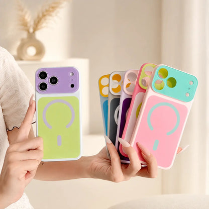 🌈Dopamine Color Block Magnetic Phone Case for iPhone Pro Max