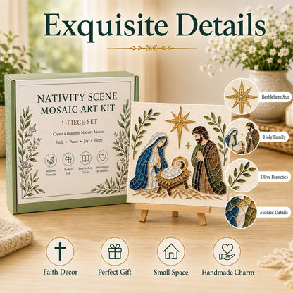 💥 LAST DAY 49% OFF - Nativity Sea Glass Art Kit – Beginner-Friendly ✨