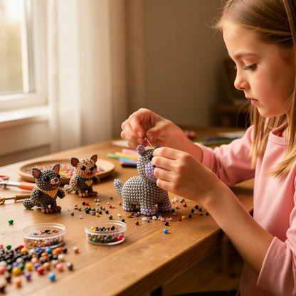 HOT🧵✨ Tiny 3D Beaded Animal DIY Kit