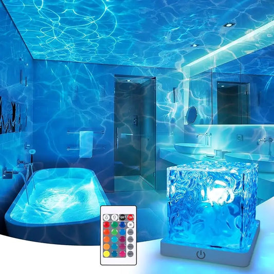 🔥 FLASH SALE🔥Dynamic 16-Color Water Ripple Lamp - Turn Boring Rooms Into A Luxury Oasis