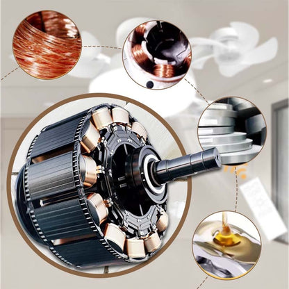 ❄️LAST DAY-50% OFF💡 2-in-1 Ceiling Fan Light 🔧No Wiring • No Tools • Just Screw It In