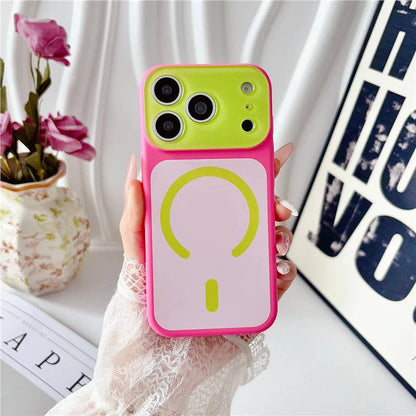 🌈Dopamine Color Block Magnetic Phone Case for iPhone Pro Max
