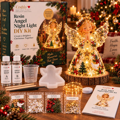🎄 DIY Christmas Tree Night Light Kit — 💕 Step-by-Step Guide Included