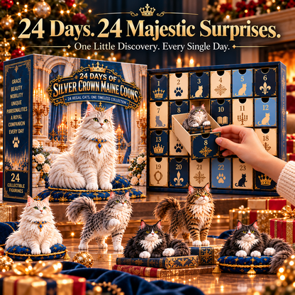 👑 Born to Be Royal! 🐾 24-Day Maine Coon Cat Advent Calendar