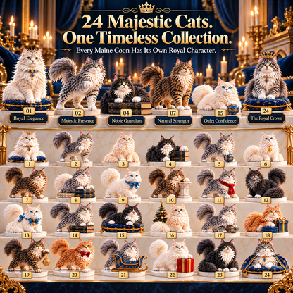 👑 Born to Be Royal! 🐾 24-Day Maine Coon Cat Advent Calendar