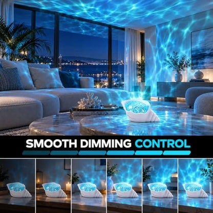 🔥LAST DAY 49% OFF -🌊 Ocean Wave Projector Lamp