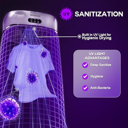 👕 Portable Clothes Dryer – 600W Compact Dryer for Apartments & Travel