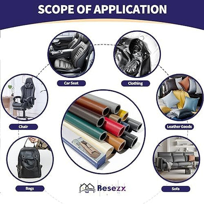 🛋️ Leather Repair Patch Tape – Self-Adhesive Repair for Furniture & Car Seats