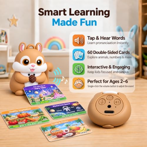 🎁 LAST DAY 50% OFF-Phonics Learning Toy with Reader Squirrel🐿️