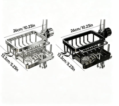 Faucet Drainer Basket – No-Drill Sink Organizer - Style 6
