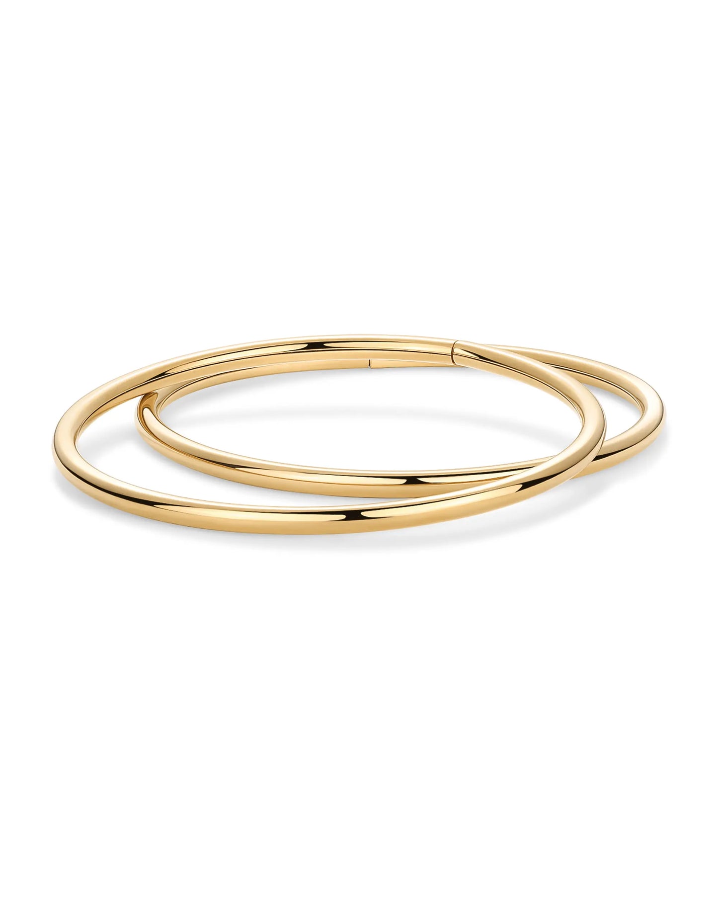 Gold Plated Bangle Bracelet - Classic & Lightweight