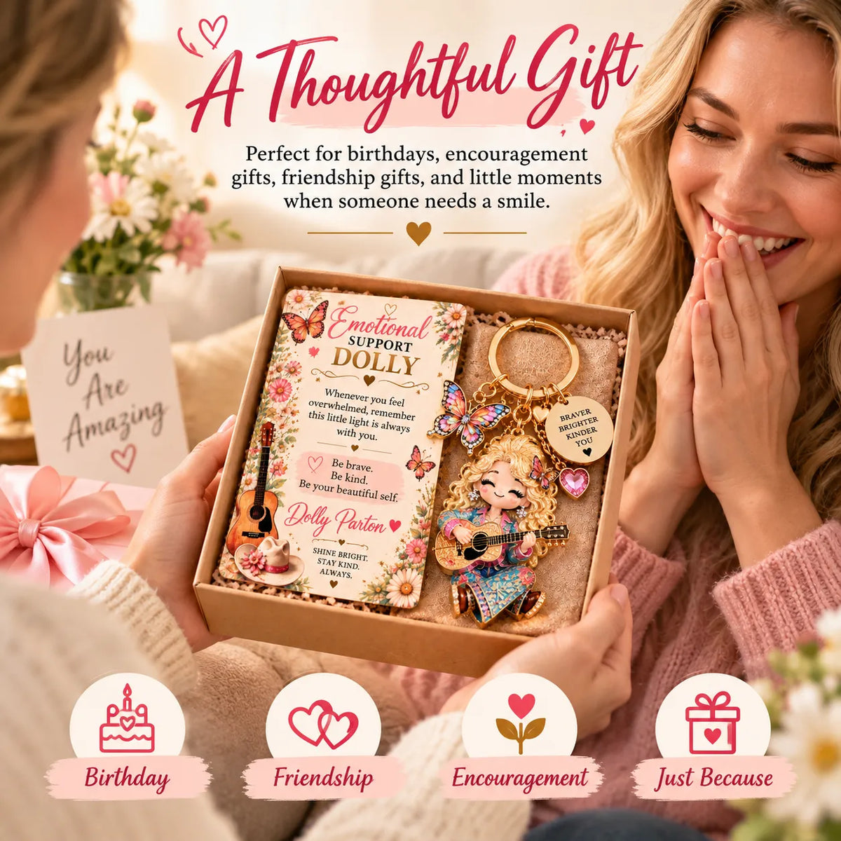 Always With You Dolly Memory Keychain