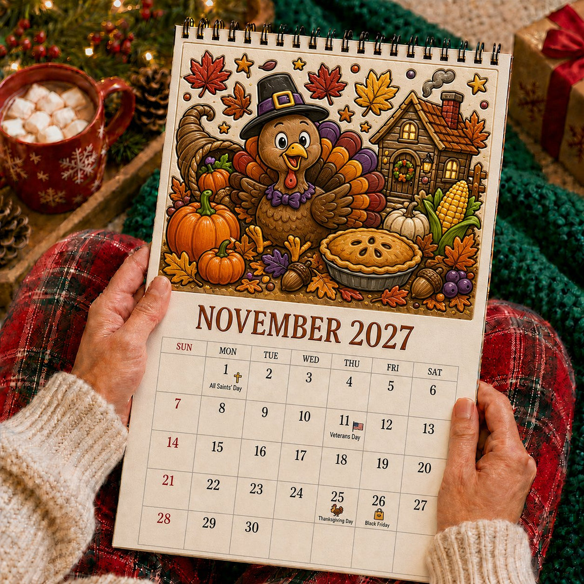Color The Year 2027 Trace-By-Groove Creative Calendar - Image 13