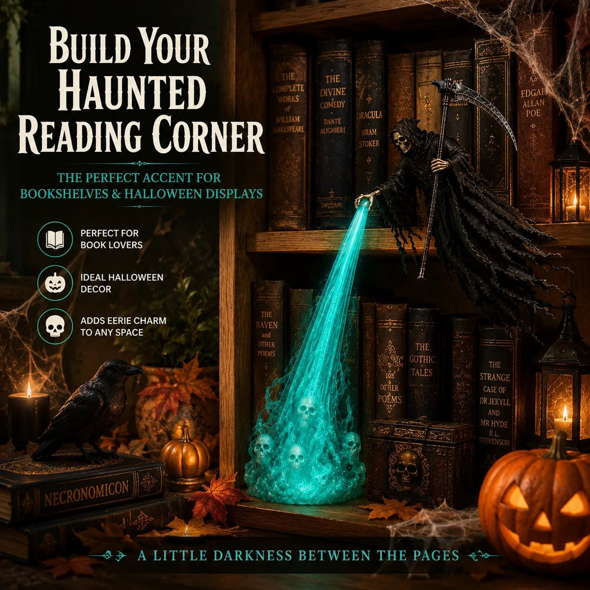🎁Today 50% OFF🎁💀 The Soul Collector — Haunted Reaper Shelf Light