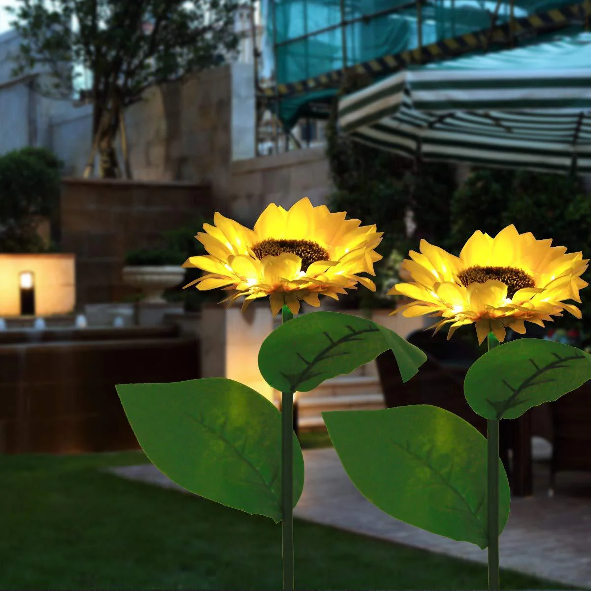 🌻 Sunflower Solar Lights – Auto On/Off, 14H Glow, IP65 Waterproof ☀️