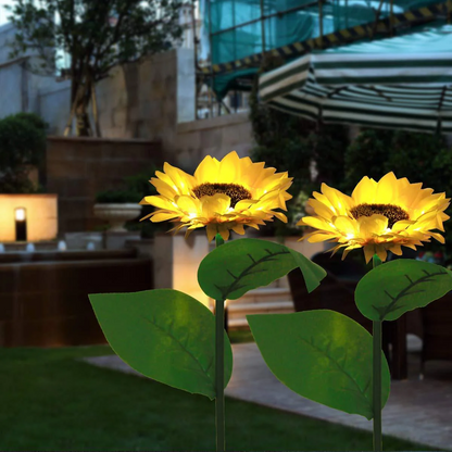 🌻 Sunflower Solar Lights – Auto On/Off, 14H Glow, IP65 Waterproof ☀️