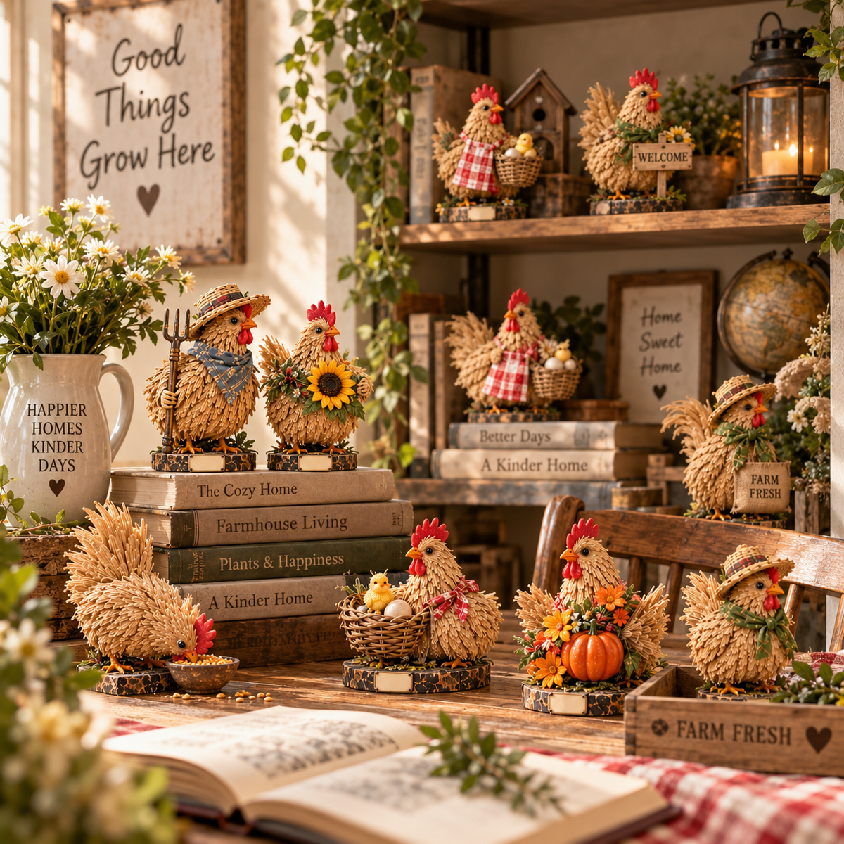 🐓 24 Days of Straw Chickens — Build Your Little Farmhouse Flock