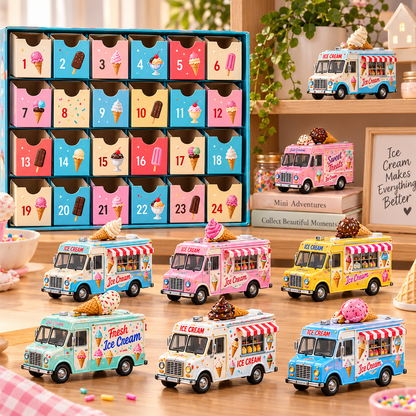 🍦 Ready for 24 Days of Sweet Surprises?! 🚚 2026 Ice Cream Trucks Advent Calendar – 24 Adorable Collectible Trucks!