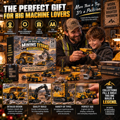 ⛏️ Ready to Unleash the Mining Giants?! 🚜 2026 Mining Titans Advent Calendar – 24 Days of Heavy-Duty Discovery!