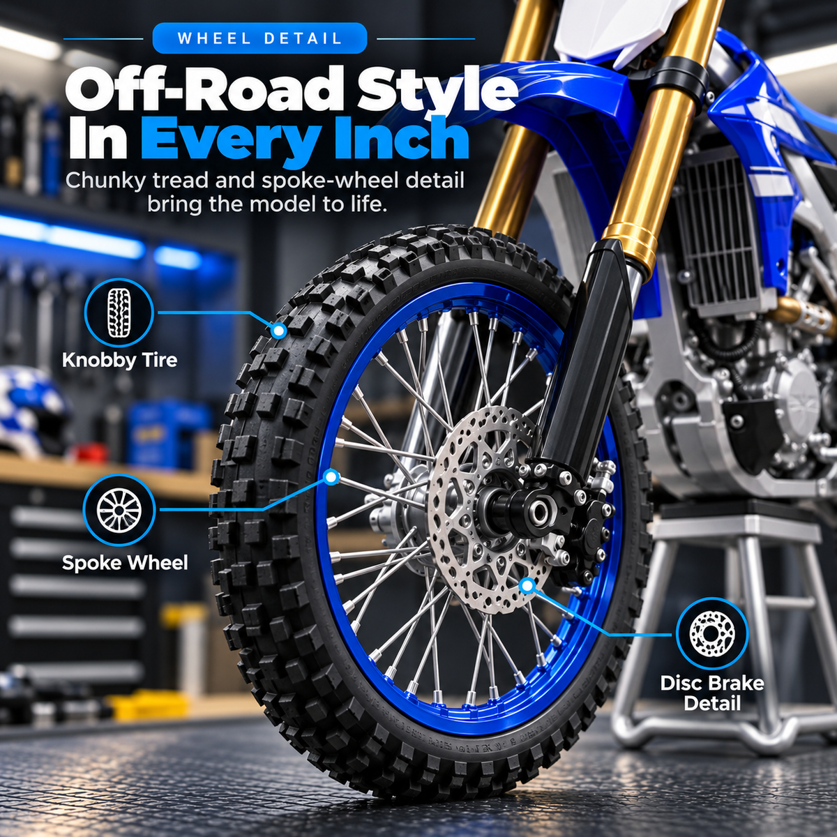 🔥Last day 50% 🏁 DIY Motocross Dirt Bike Model Kit – Build & Display 🏍️