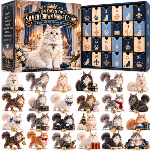 👑 Born to Be Royal! 🐾 24-Day Maine Coon Cat Advent Calendar