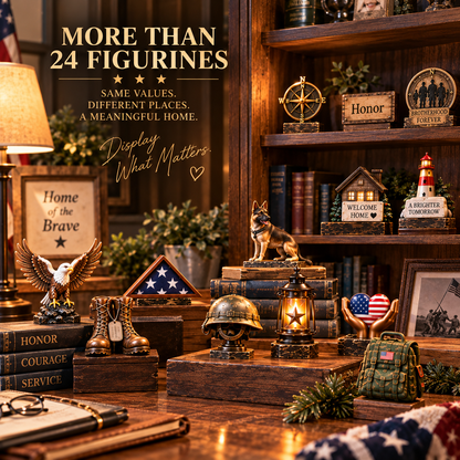 24 Symbols of Service & Home — A Meaningful Keepsake Collection for Veterans & Military Families