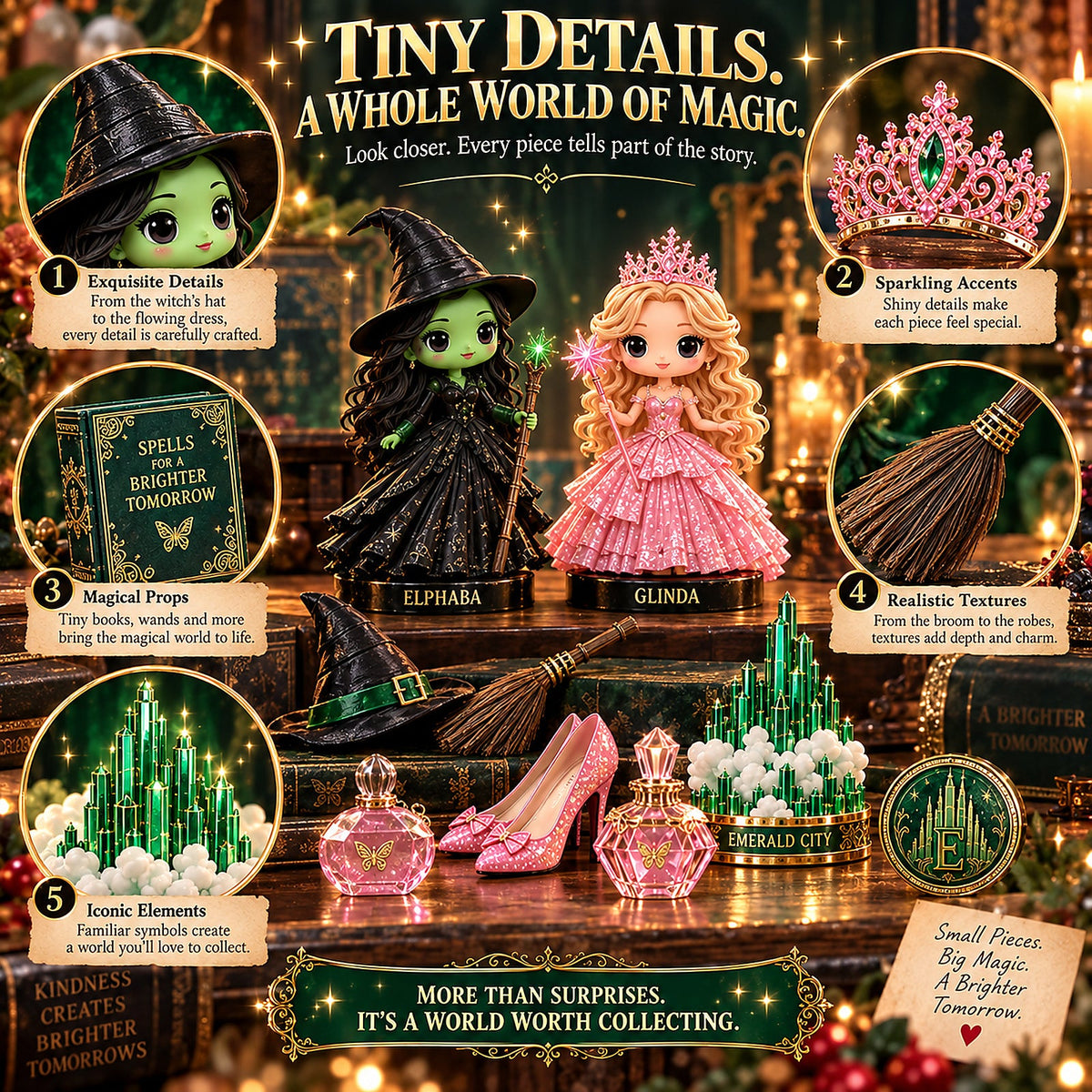 ✨ 24 Days of Emerald & Pink Magic — Magical Christmas Countdown Collection