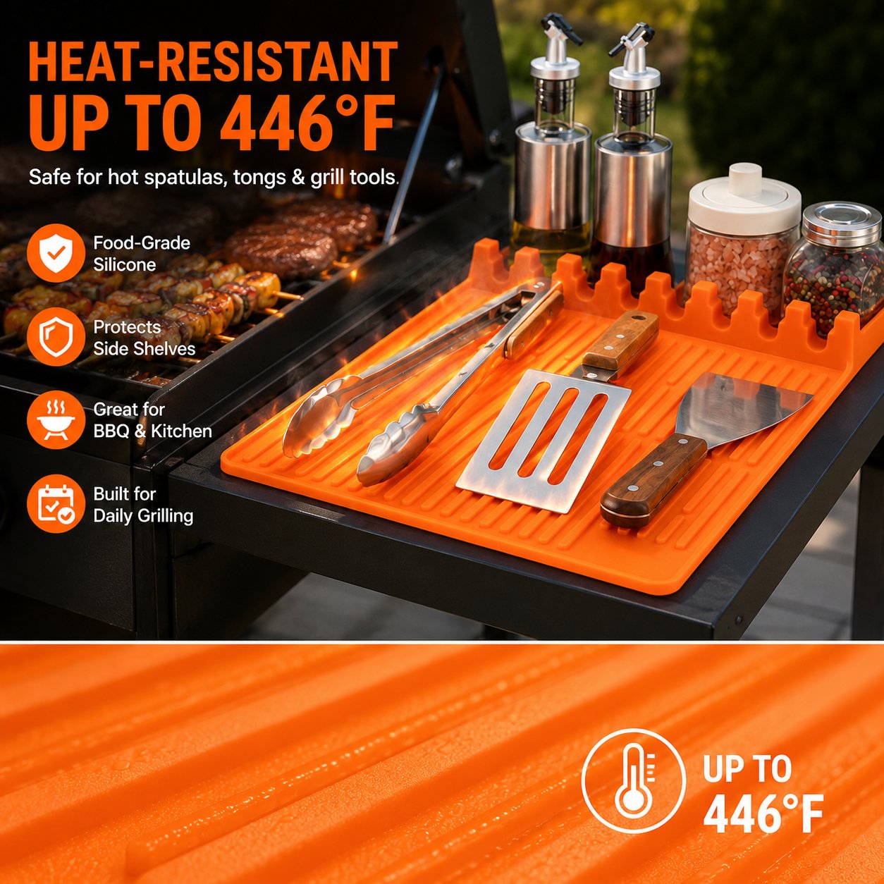 Premium Silicone BBQ Spatula Tools Mat
