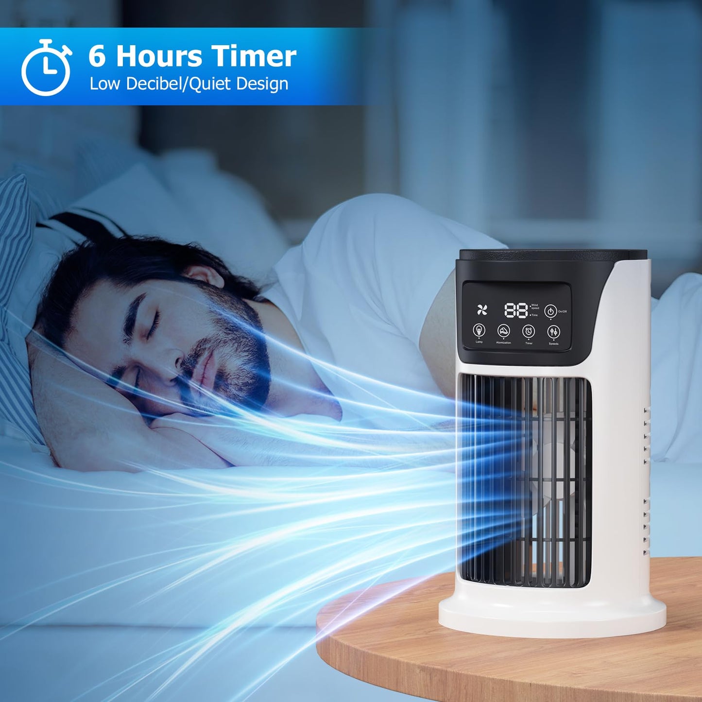 Portable AC Personal Mini Air Cooler Fan
