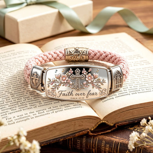 ✝️ Inspirational Christian Scripture Bracelet Collection – Genuine Leather Bible Verse Bracelets for Faith, Hope & Joy | Magnetic Clasp Meaningful Gift 💕