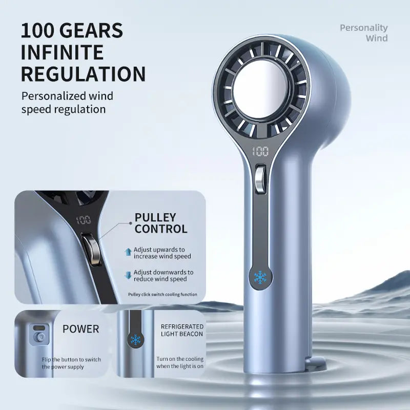 Portable Fan Cooling Fan with 100 Adjustable Speed