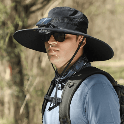 ☀️ SUMMER SALE☀️ Solar-Powered Cooling Hat with USB Fan – Stay Cool Anywhere!  🌊 Perfect for Fishing, Hiking, Golf & Outdoor Adventures!