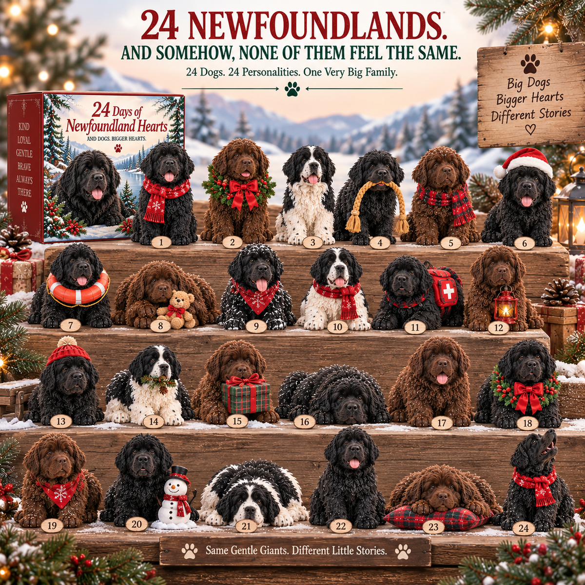 24 Days of Newfoundland Hearts — 24 Gentle Giants, One Very Big Family ❤️🐾
