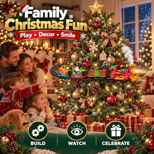 🎁 LAST DAY 50% OFF 🚂 2-in-1 Christmas Tree Train Set 🎄