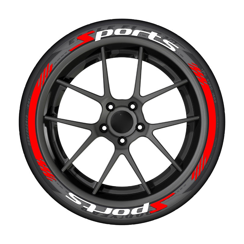 3D Racing Tire Lettering Kit-Suitable for cars and motorcycles