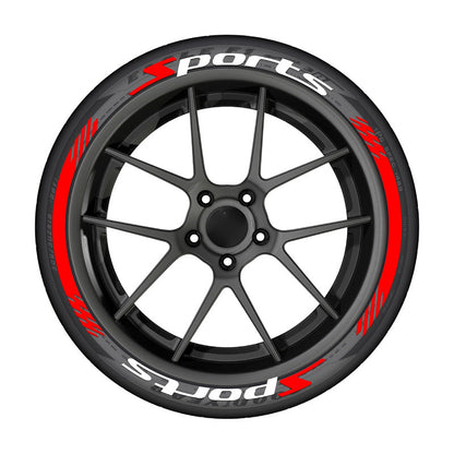 3D Racing Tire Lettering Kit-Suitable for cars and motorcycles