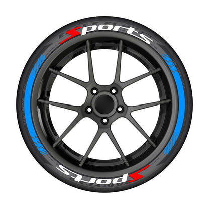 3D Racing Tire Lettering Kit-Suitable for cars and motorcycles